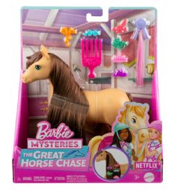 BARBIE MYSTERIES - THE GREAT HORSE CHASE - PONEY AVEC ACCESSOIRES ASST